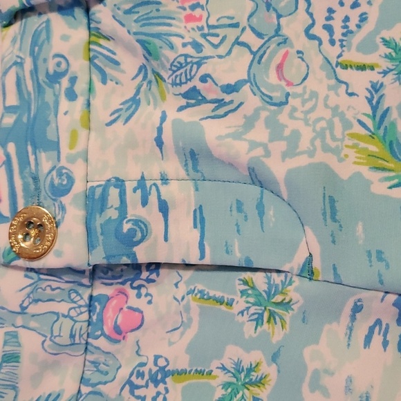 Lilly Pulitzer Sri Lanka Knit Shorts What a Lovely Place (001451) Size 0 - Picture 2 of 6